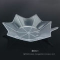 Tableware Plastic Disk Disposable Saucer Maple Leaf Shaped Dish